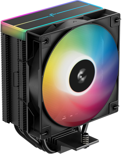 Ладилник за процесор DeepCool AG400 BK ARGB V2, 120mm, ARGB, црн