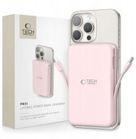 Power bank Tech-Protect PB31 LifeMag, 10000mAh, MagSafe, i bardhë
