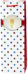 Qese dhurate per shishe vere me pika, 35 x 12 x 9 cm, shumeengjyrshe