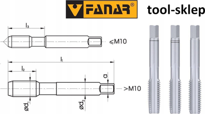 Set çezash FANAR M7, 3 copa, HSS