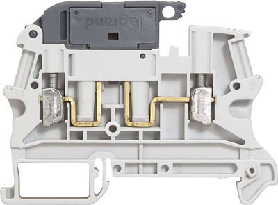 Terminal shkëputës Legrand VIKING 037181, për siguresa 5x20mm, 2.5mm², gri