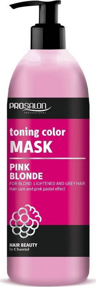 Maskë flokësh Chantal Prosalon Toning Color Pink Blonde, për t’i dhënë ton, 500g, rozë