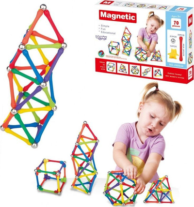 Puzzle Woopie - blloqe ndërtimi, 70 copa