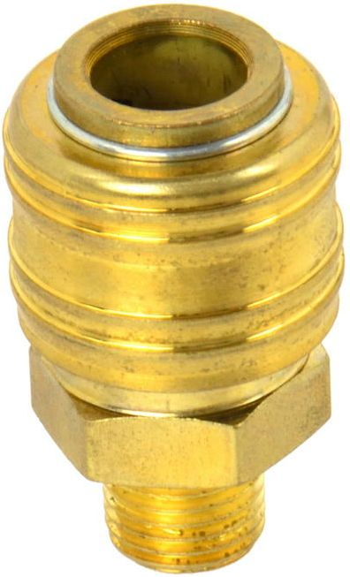 Pneumatsка спојка GEKO 1/4", надворешна навој, никелирана бронза
