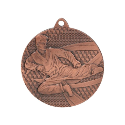 Medalje bronzi karate Tryumf MMC6650/B, çelik, 50mm, ngjyrë bronzi