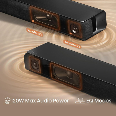 Soundbar Hisense HS1000, 120W, 2.0 kanale, i zi