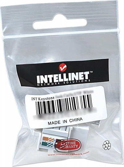 Modul Keystone RJ45 Cat5e UTP LSA, i bardhë