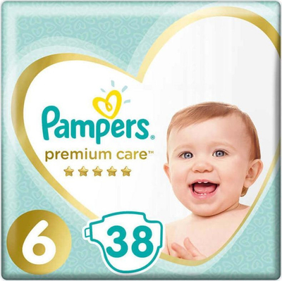 Pelena Pampers Premium Care, nr. 6, 13+ kg, 38 copë