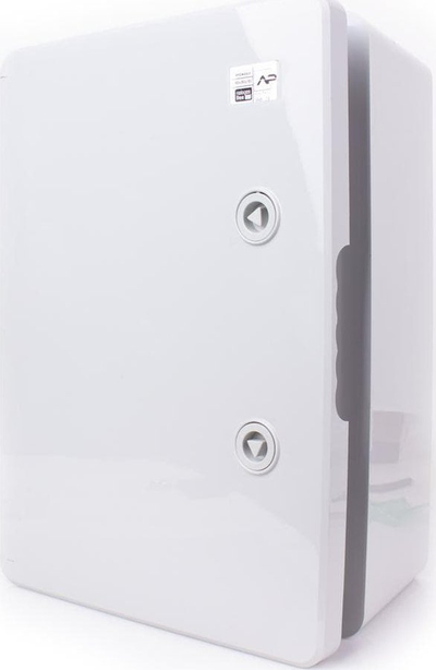 Kuti elektrike shpërndarëse ABS IP65, 35x25x15 cm, derë jo transparente, gri