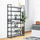 Raft këpucësh Songmics 8-Tier, metal, 163.5x92.5x30.7 cm, i zi