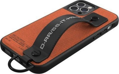 Mbrojtëse DIESEL TWILL për IPHONE 12/12 PRO BLACK, portokalli e errët