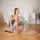 Set joge HMS Cork Fitness, tapet TPE me kork, bllok edhe rrip ushtrimesh, ngjyrë natyrale