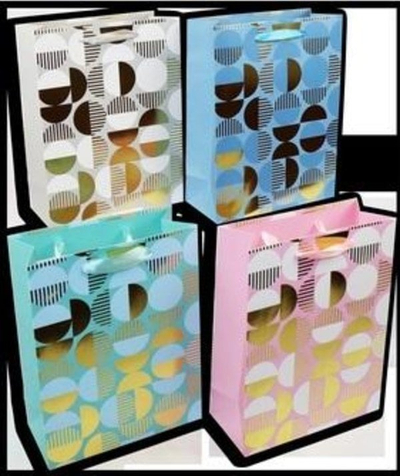 Qese dhuratash Kalpol Gift Bag, 30x39x12cm, letër e laminume, dizajn MIX