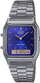 Ora Casio AQ-230GG-2A unisex, quartz, Dual Time, çelik inox, ciferblat blu