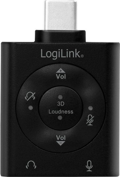 Adapter audio DAC LogiLink UA0365, USB Type C, 7.1CH surround, i zi