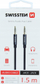 Kabllo audio ndihmës Swissten, jack 3.5mm, 1.5m, e zezë