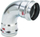 Bенче од челик Viega Prestabo XL 597566, 90°, 76.1 mm, сребрено