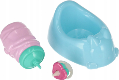 Kukull bebe Mega Creative Yala Baby, 20cm, me aksesorë tualeti, e kaltër