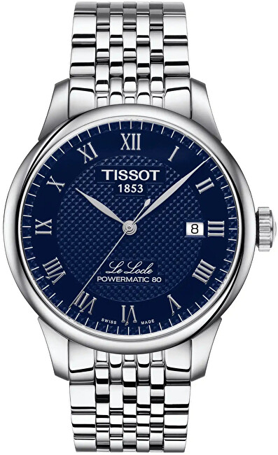 Orë për meshkuj Tissot Le Locle Powermatic 80, e argjendtë