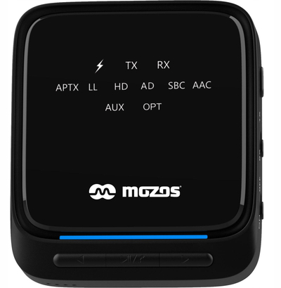 Adapter Bluetooth Mozos B3, transmetues edhe pranues, aptX HD, me dalje optike edhe AUX