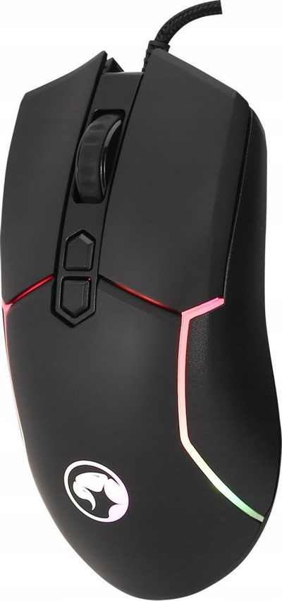 Mouse gaming Marvo M655, 12000 DPI, 7 butona, me drita RGB, me kabllo USB, i zi