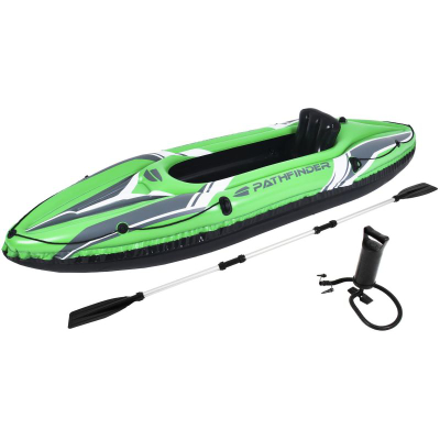 Kayak i frymë PATHFINDER Touring, për 1 person, PVC, jeshil