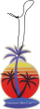 Aromatizues veture California Scents Hang Out Palms Newport New Car, varëse palme, aromë makinë e re