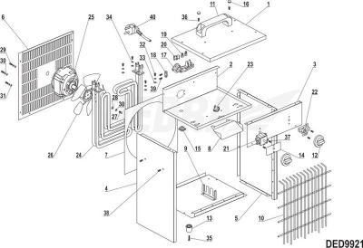 Termostat ngrohësi DEA XDED9921.22, 16A, metal