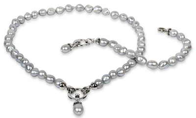JwL Luxury Pearls Нараквица JL0558, Сива