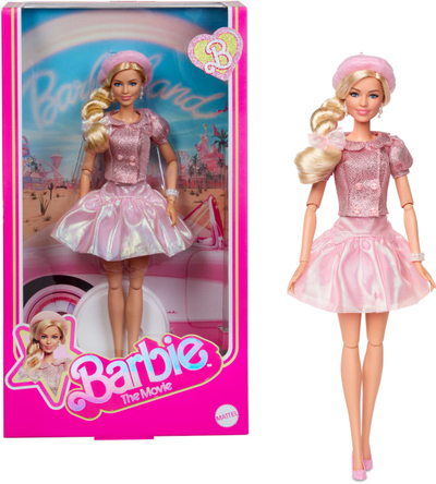 Kukull Barbie Movie Pink Beret Doll, koleksionare, rozë