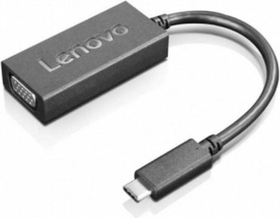 Përshtatës Lenovo, USB-C - VGA, i zi