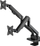 Krah i dyfishtë për monitorë Manhattan Dual Desk Mount, deri 27", me gas spring dhe docking, i zi