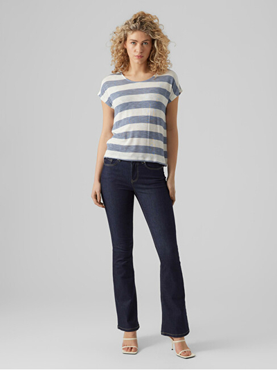 Maicë VERO MODA VMWIDE Box Fit, e bardhë/kaltër