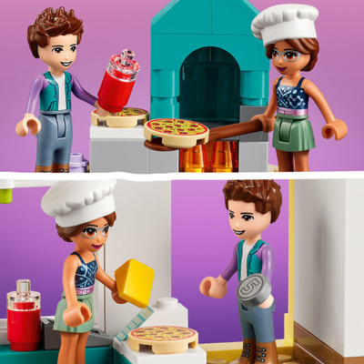 Set lodër LEGO® Friends 41705 Pizzeria in the town of Heartlake, 144 pjesë
