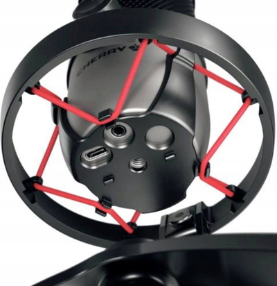 Mikrofon për tavolinë CHERRY UM 6.0 ADVANCED, USB, i zi me argjend