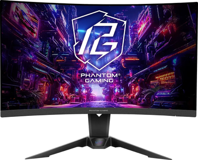 Monitor gaming Asrock Phantom Gaming PG27QRT2A, 27", QHD 2560x1440, 180Hz, i zi