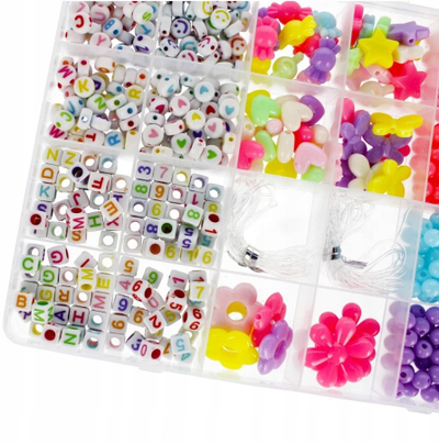 Сет за нанижување мониста MEGA CREATIVE 531420, креативен, шарен