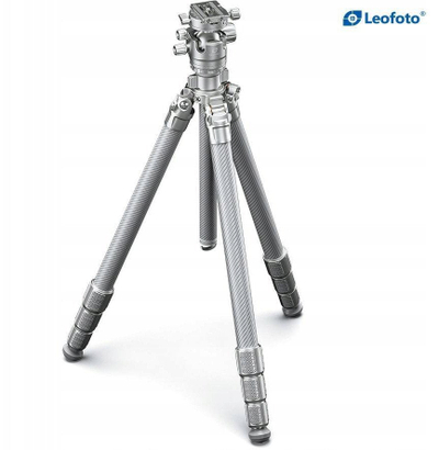 Tripod fotografik Leofoto Gabriel LG-324C LH-40R, fibra karboni, për profesionistë, gri