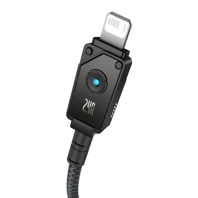 Kabllo USB në Lightning Baseus Unbreakable, 2m, 2.4A, i zi
