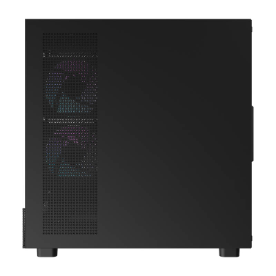Darkflash Kuti kompjuteri DPX90 (I zi) + 3 ventilatorë