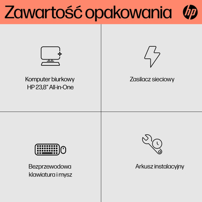 Kompjuter All in One HP 24-cr0332nw, 23.8" Full HD, Ryzen 7 7730U 16GB 512GB, i bardhë