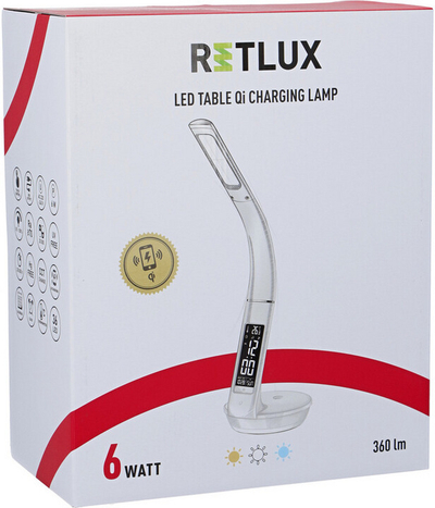 Llambë Retlux, 203 dimm LED, Qi, 6W, e bardhë