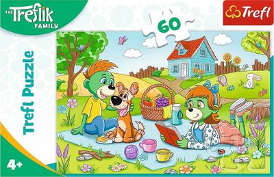 Puzzle Trefl Авантурите на семејството Трефлик, 60 парчиња, повеќебојно