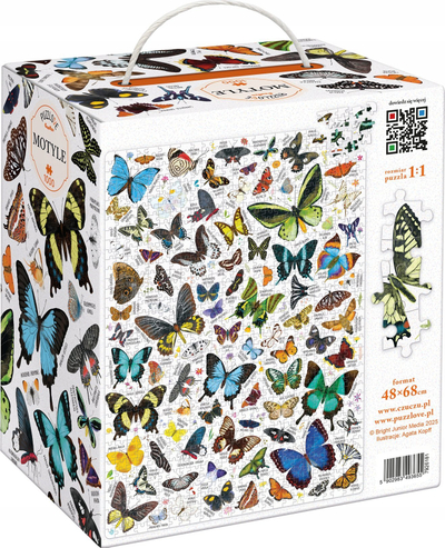 Puzzle CzuCzu Puzzlelove Butterflies, 1000 pjesë, flutura shumëngjyrëshe
