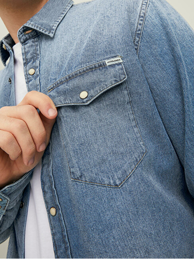 Këmishë Jack&Jones JJESHERIDAN Slim Fit 12138115 Medium Blue Denim