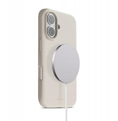 Kapak telefoni Crong Color Cover Magnetic MagSafe, për iPhone 17, silikon, stone beige