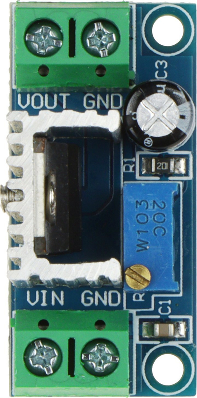Modul rregullatori Delta PZD LM317, DC DC, 1.5A, i gjelbër