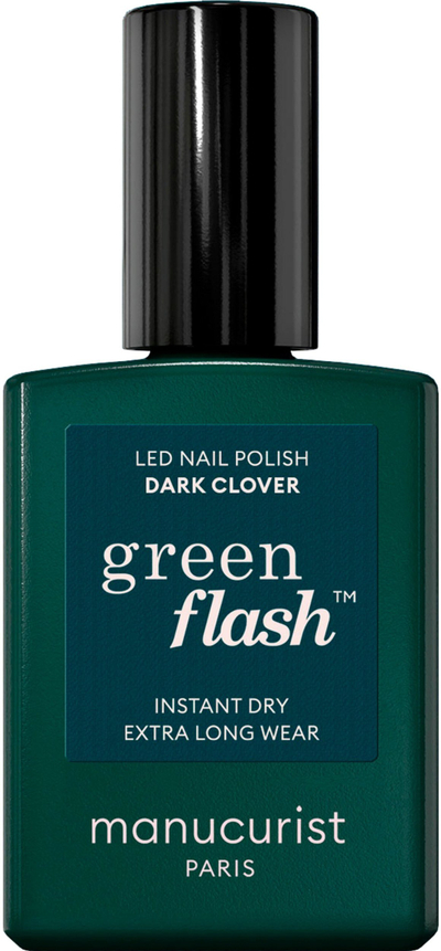Llak thonjsh Manucurist Green Flash Dark Clover, LED, jeshile e errët
