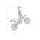 Pendant për varëse Evolution Group Motorcycle 64015, i argjendtë