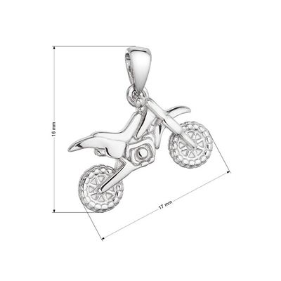 Pendant për varëse Evolution Group Motorcycle 64015, i argjendtë